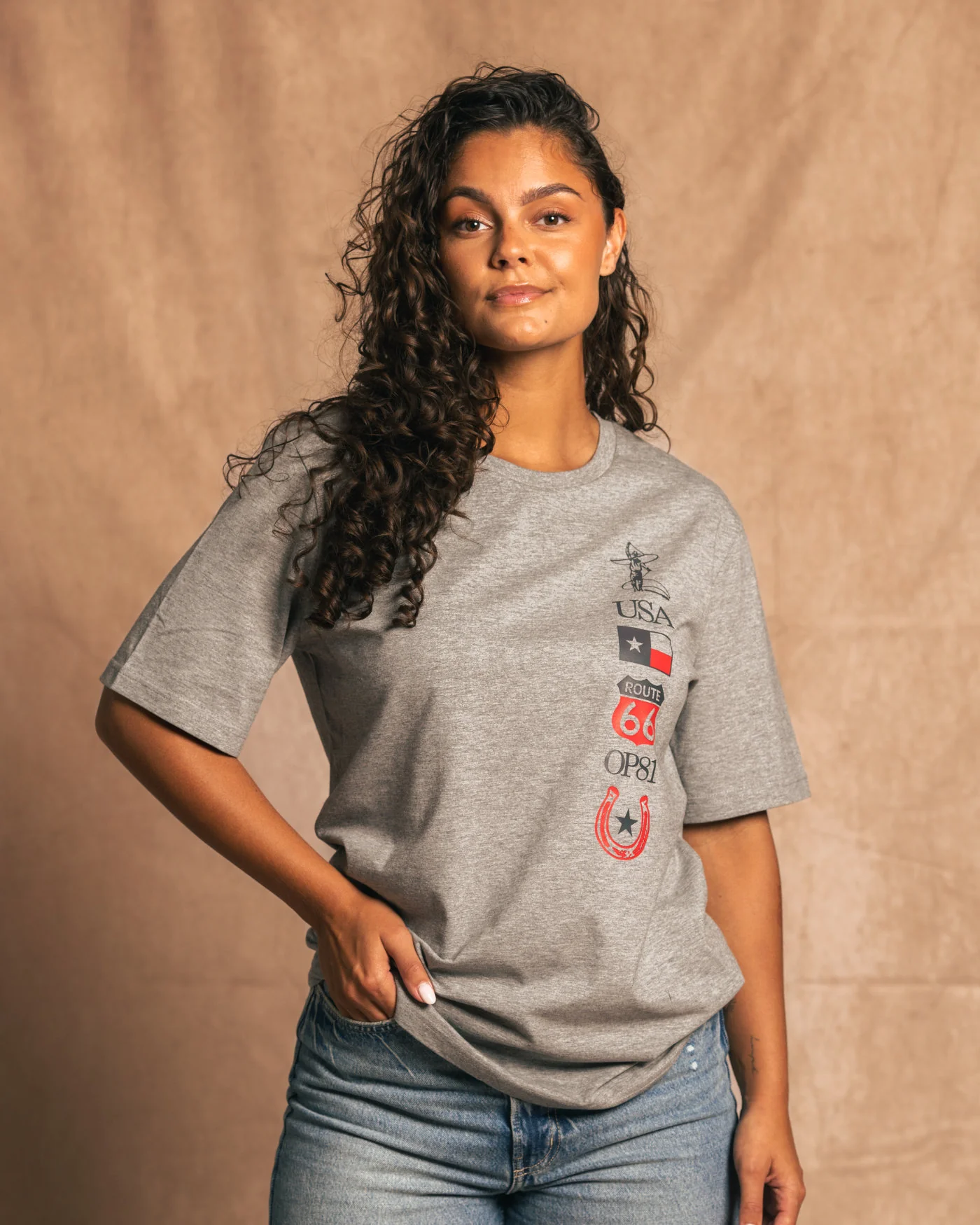 Texas 2024 T-Shirt - Light Grey - Image 3